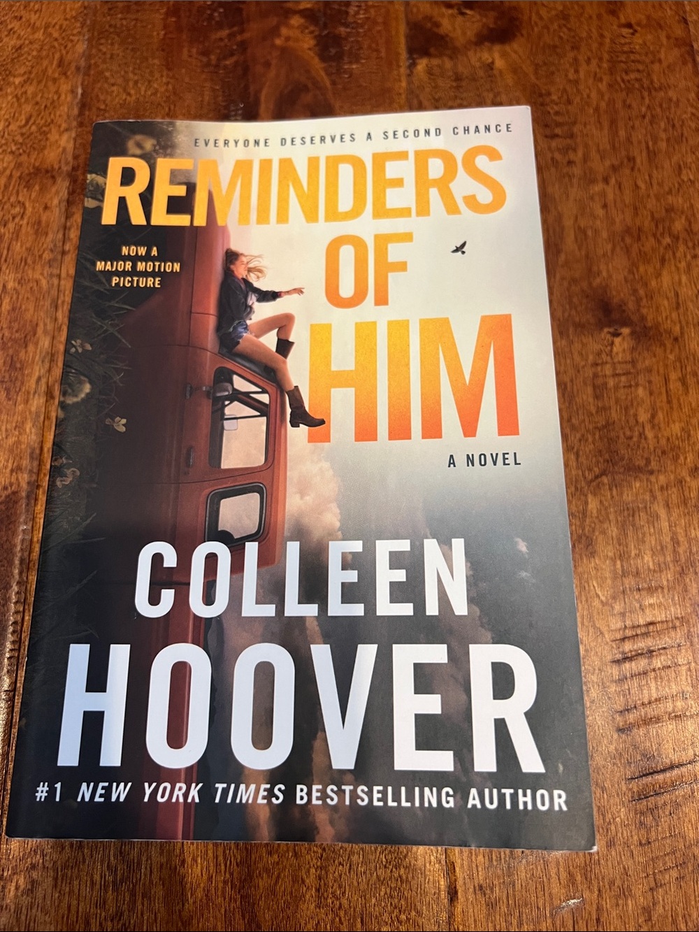 Reminders of Him by Colleen Hoover - Orange & Black Cover
